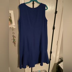 Kasper 16 W Royal Blue Dress